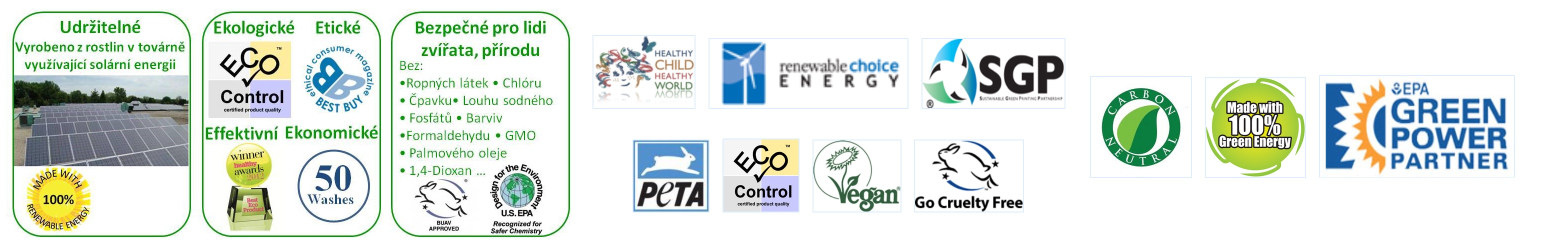 Ekologická drogerie Earth Friendly Products.