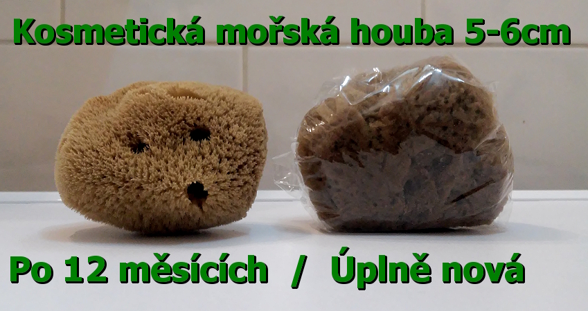 kosmetická mořská houba na odličování