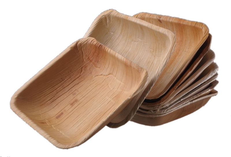 Přírodní nádobí z palmových listů Areca.