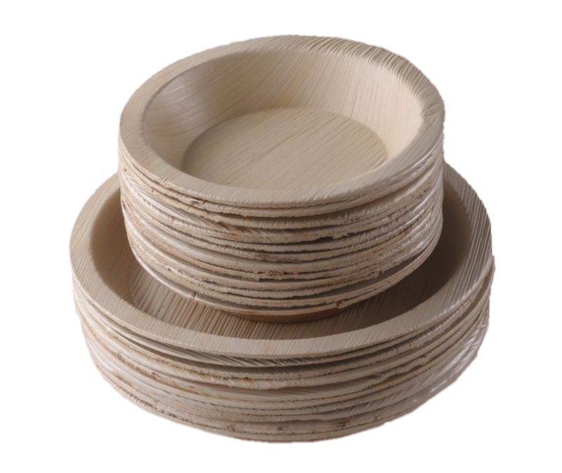 Přírodní nádobí z palmových listů Areca.