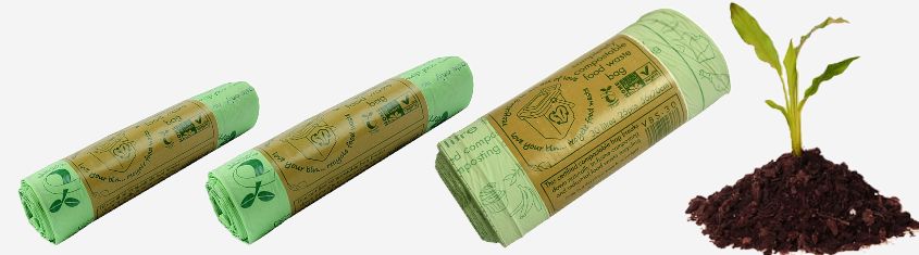 Přírodní bio sáček na kompost rozložitelný