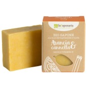 Přírodní tuhé olivové mýdlo bez palmového oleje skořice La saponaria