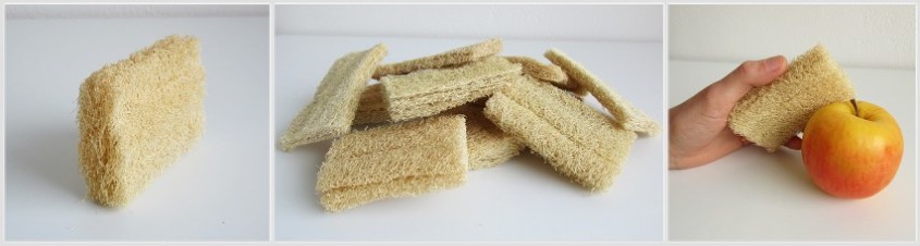 Přírodní houba na mytí nádobí, ovoce i zeleniny z lufy