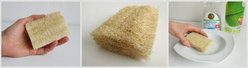 Přírodní houbičky na nádobí, mytí ovoce, zeleniny bez chemie