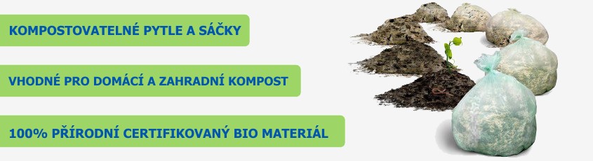 Rozklad bio sáčků na kompostování do kompostéru