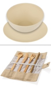 Sada příborů cestovní a miska - talíř na cestování GreenStore.cz