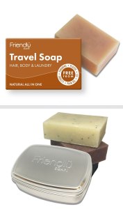 Tuhé mýdlo a šampon na cestování a krabička na mýdlo GreenStore.cz