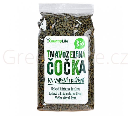 Čočka tmavozelená 500g BIO