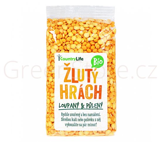 Hrách žlutý půlený 500g BIO