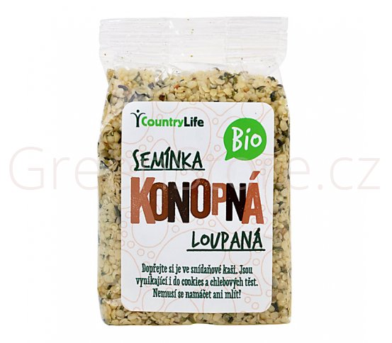 Konopná semínka loupaná 100g BIO