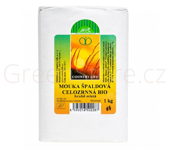 Mouka špaldová celozrnná hrubě mletá 1kg BIO 