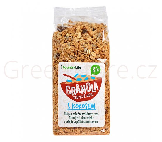 Granola - Křupavé müsli s kokosem 350g BIO