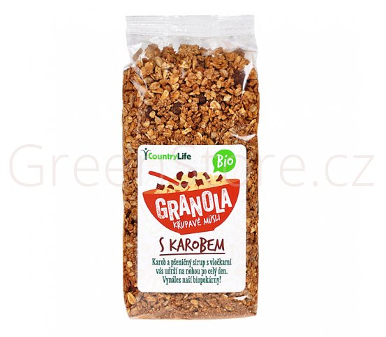 Granola - Křupavé müsli s karobem 350g BIO