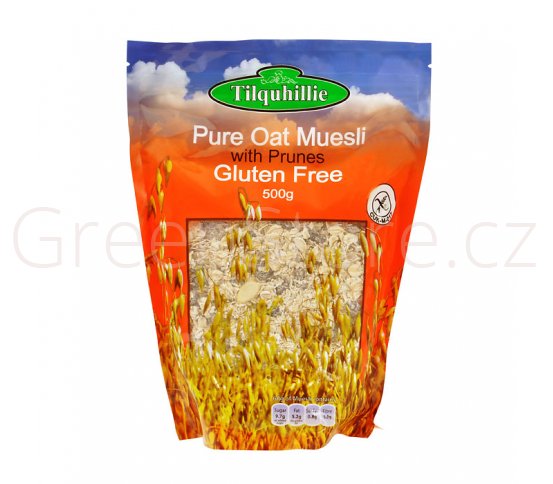 Müsli ovesné se švestkami bezlepkové 425g TILQUHILLIE