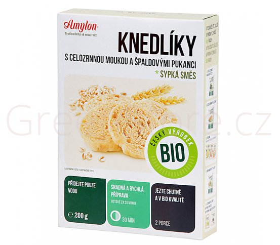 Knedlíky s celozrnnou moukou a špaldovými pukanci 200g BIO AMYLON