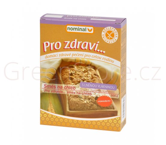 Směs na chléb s lněnou vlákninou bezlepkový 500g NOMINAL
