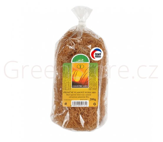 Těstoviny nudle pšeničné vlasové 200g BIO