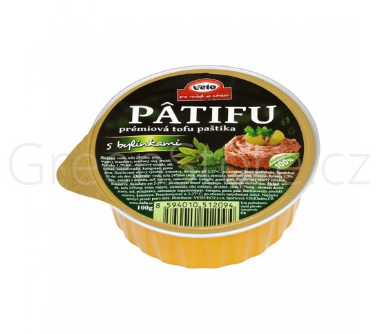 Paštika PATIFU s bylinkami 100g VETO ECO