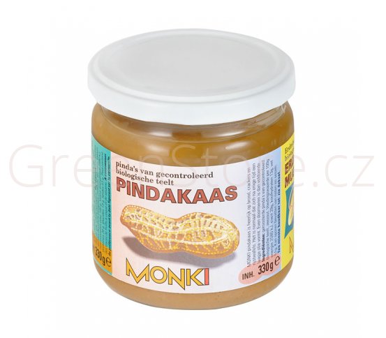 Krém arašídový jemný 330g BIO MONKI