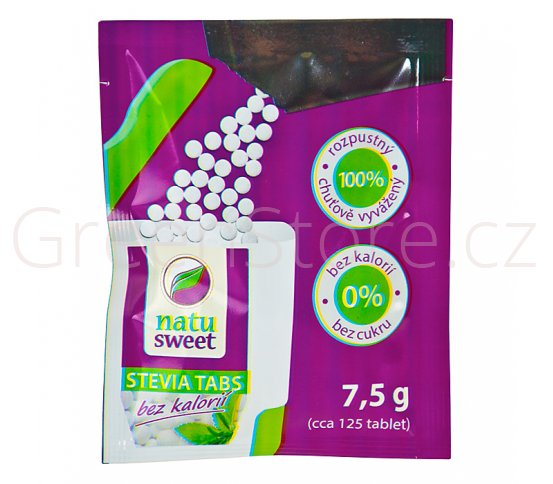 Sladidlo ze stévie 125 tablet 7,5g NATUSWEET