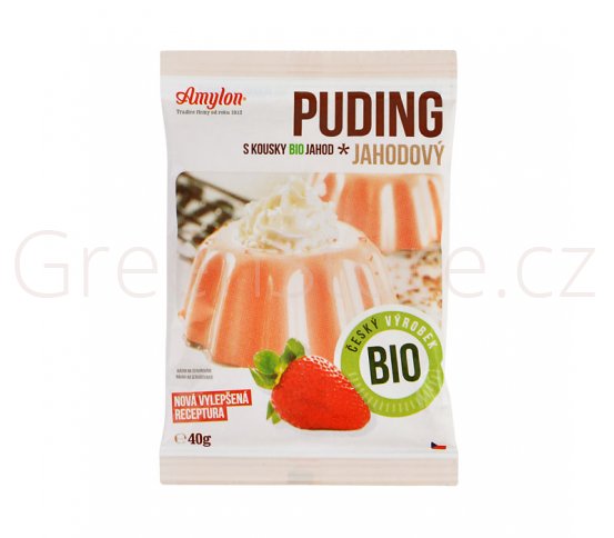 Puding jahodový 40g BIO AMYLON