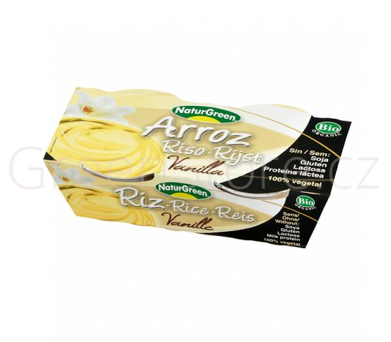 Dezert rýžový s vanilkou 2x125g BIO NATURGREEN