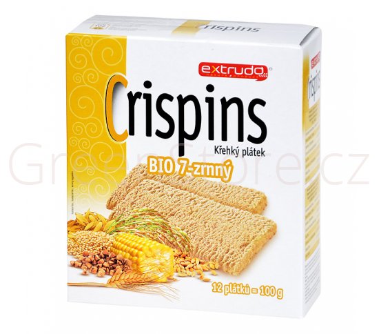 Chlebíček 7 - zrnný Crispins 100g BIO EXTRUDO