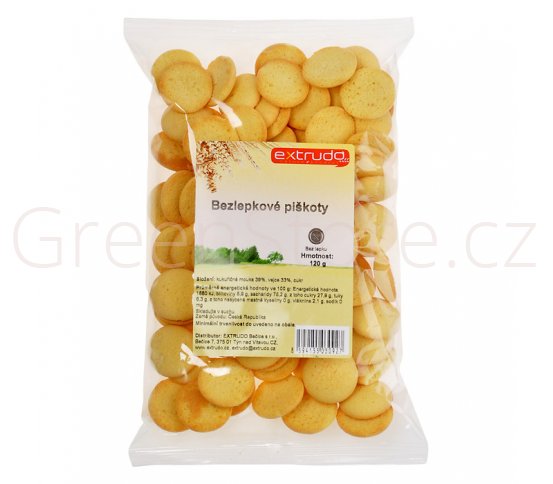 Piškoty bezlepkové 120g EXTRUDO