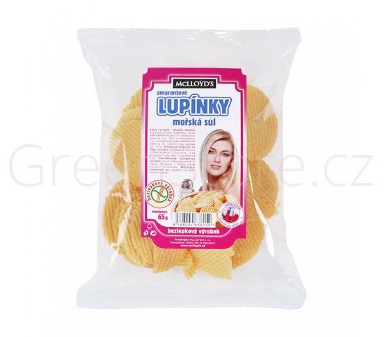 Lupínky amarantové mořská sůl bezlepkové 65g MCL