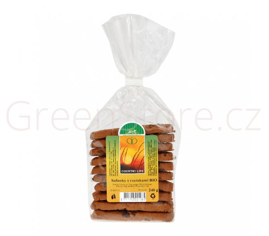 Sušenky s rozinkami 240g BIO