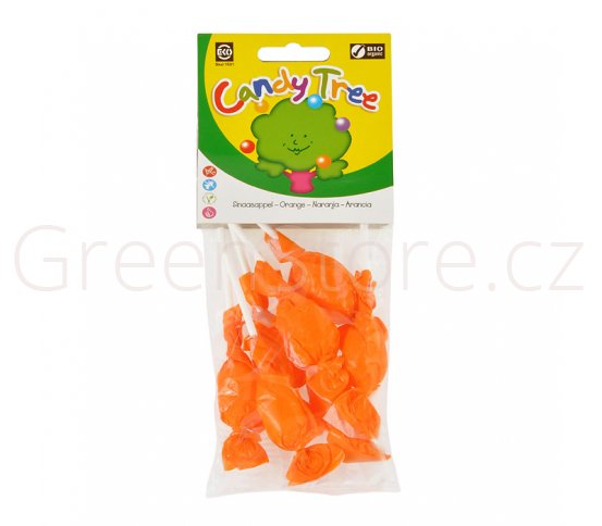Lízátka s příchutí pomeranč bezlepková 7x10g BIO CANDY TREE