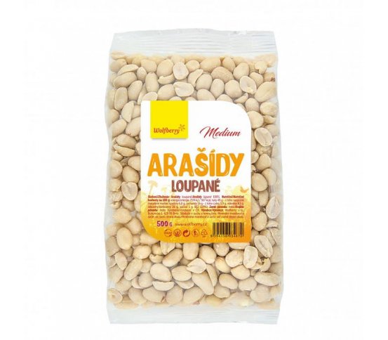 Arašídy loupané Medium 500g Wolfberry