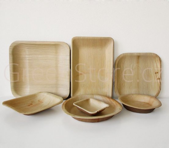 Palmový talíř obdélníkový 12x10x2cm Areca