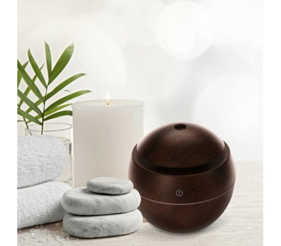 Aroma difuzér Ball tmavé dřevo 130ml Sixtol 6