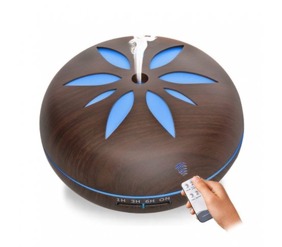 Aroma difuzér Y02 tmavé dřevo, dálkové ovládání 550ml Hütermann