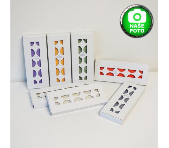 Čajové svíčky ze sojového vosku 10ks - santalové dřevo Aromka