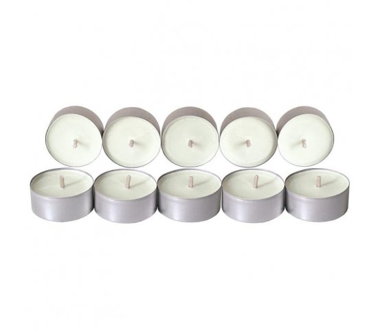 Čajové svíčky ze sojového vosku 10ks - bez vůně Aromka