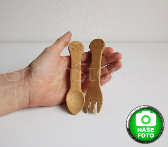 Dětský příbor z bio bambusu Bambu