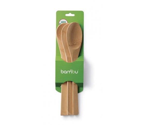 Sada 3 vařeček z přírodního bambusu - kratší Bambu