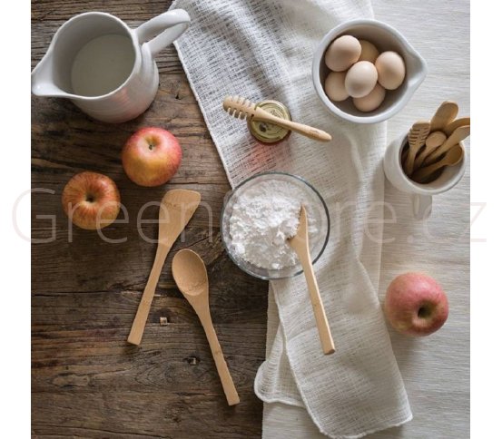 Bambu Sada 3 vařeček z přírodního bambusu - kratší