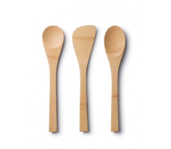 Sada 3 vařeček z přírodního bambusu - kratší Bambu