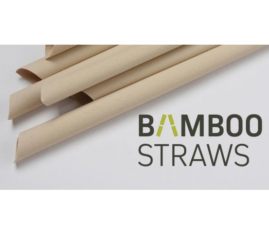 Bambusová brčka ⌀6mm x 23cm (50ks) Bamboo Europe