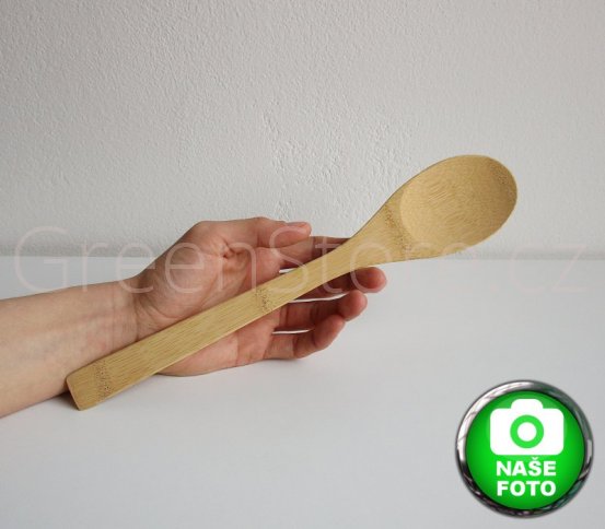 Přírodní oválná vařečka z bio bambusu Bambu