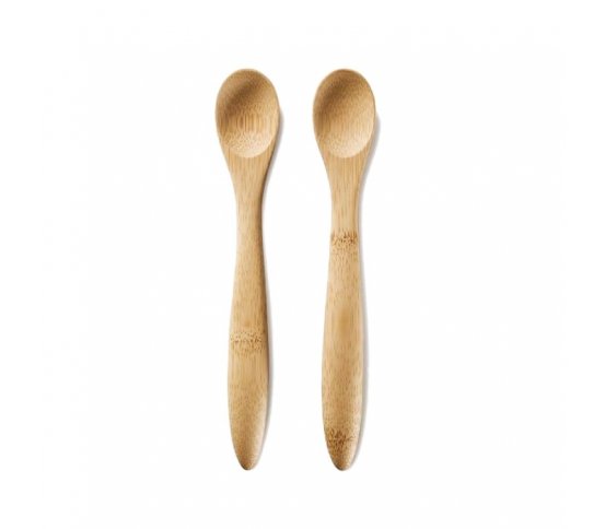 Bambusové lžičky na krmení dětí, 2ks Bambu