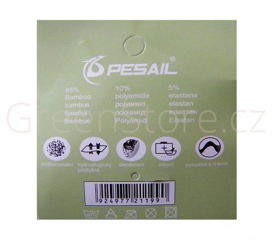 Bambusové kotníkové ponožky dámské černé, 35-38, 3 páry