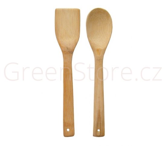 bambusové vařečky kulaté a hranaté