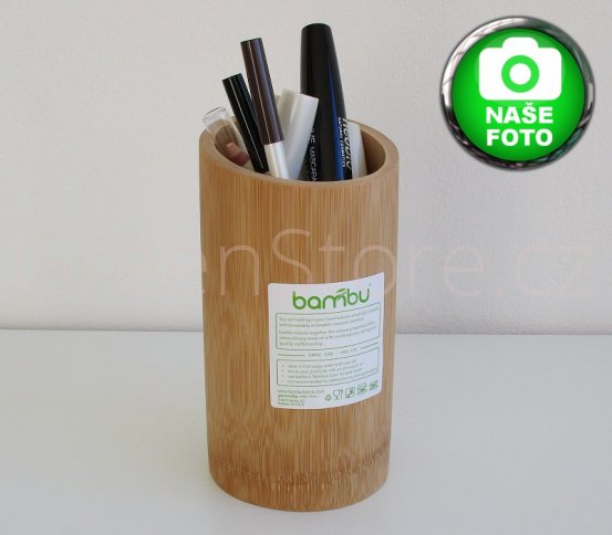 Designový stojánek z bambusu na domácí potřeby Bambu