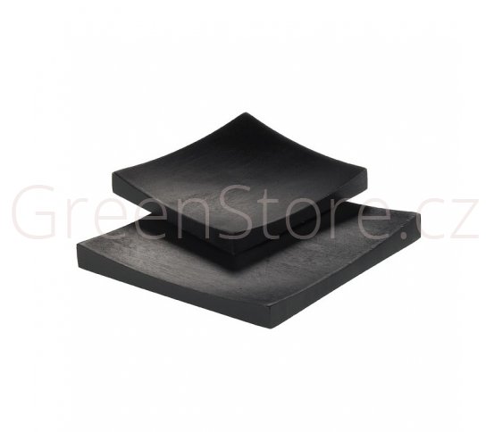 Bambusový tácek 13x13x1,7cm černý