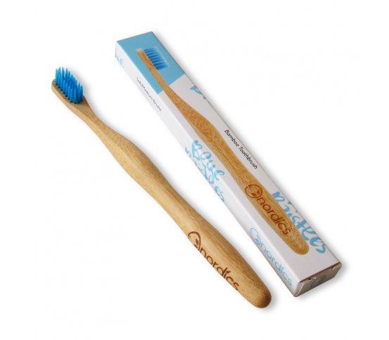 Nordics Bambusový zubní kartáček modrý