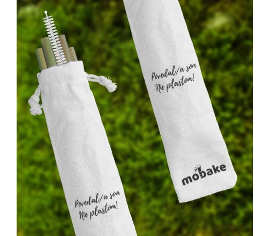 Bavlněný obal na brčka - Povedal/a som nie plastom! Mobake